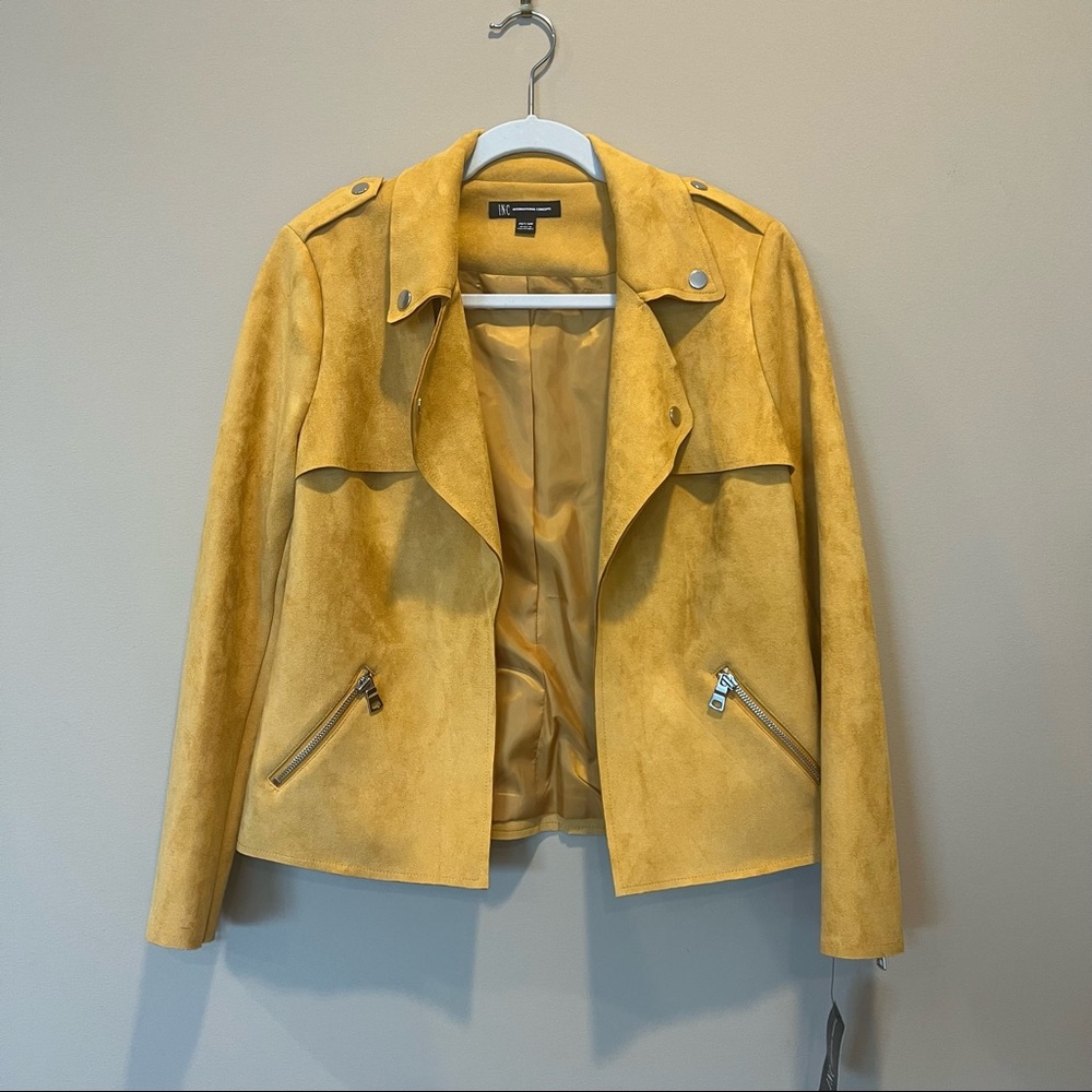 INC Golden Sunrise Moto Jacket ~ Size Petite Small
